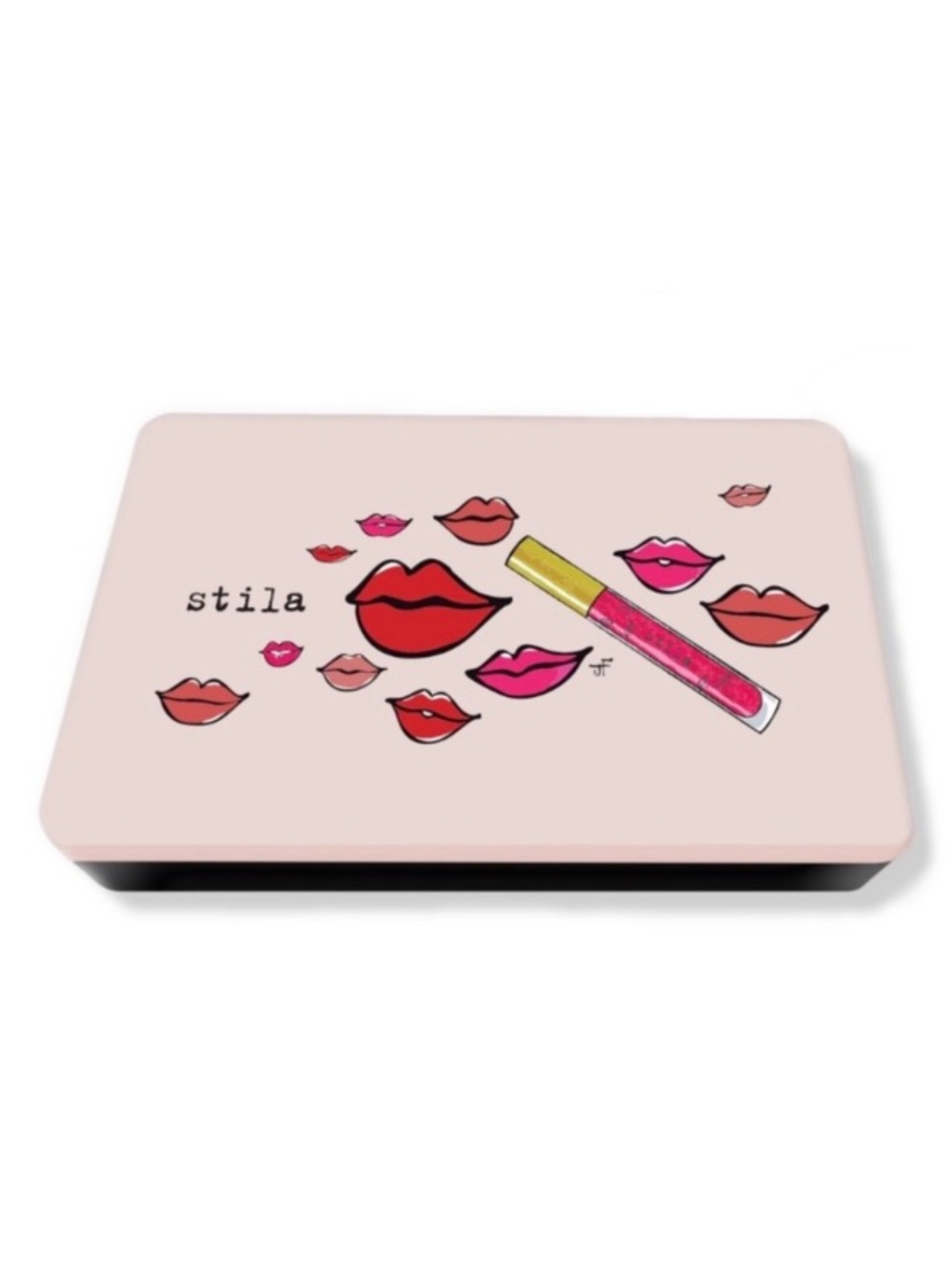Stila Cosmetics Limited Edition Collectible Tin, Lip Print Makeup Storage